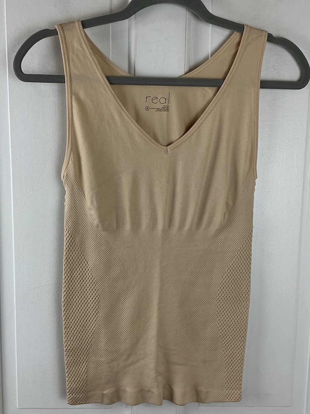 Real Seamless Shaping Cami Tank Top Nude Size S